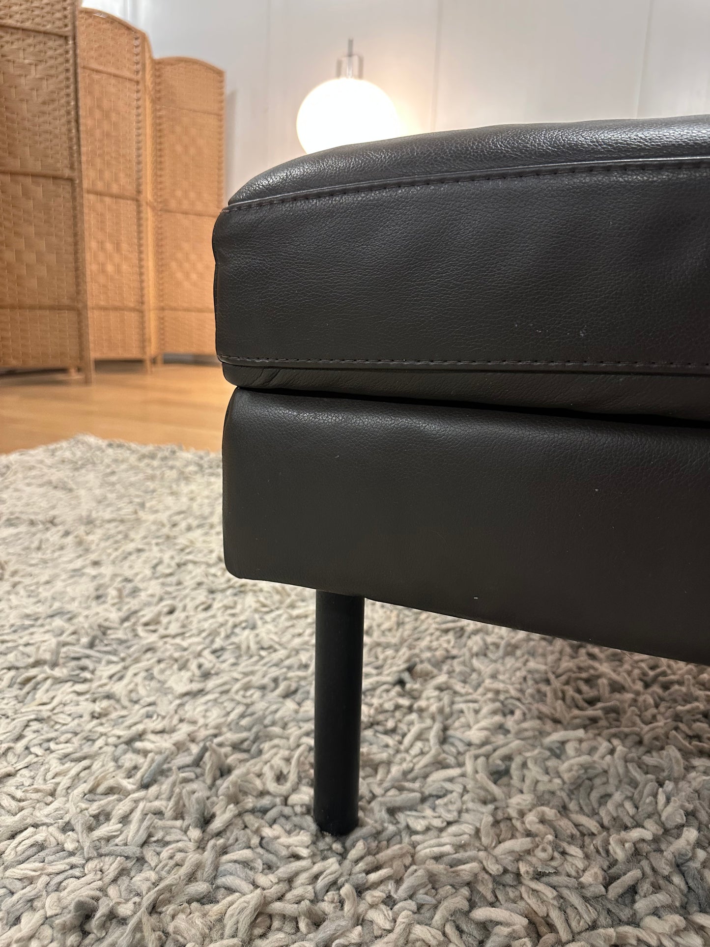 Bolia Hocker Bruin Leer | Met Opbergruimte | Topconditie