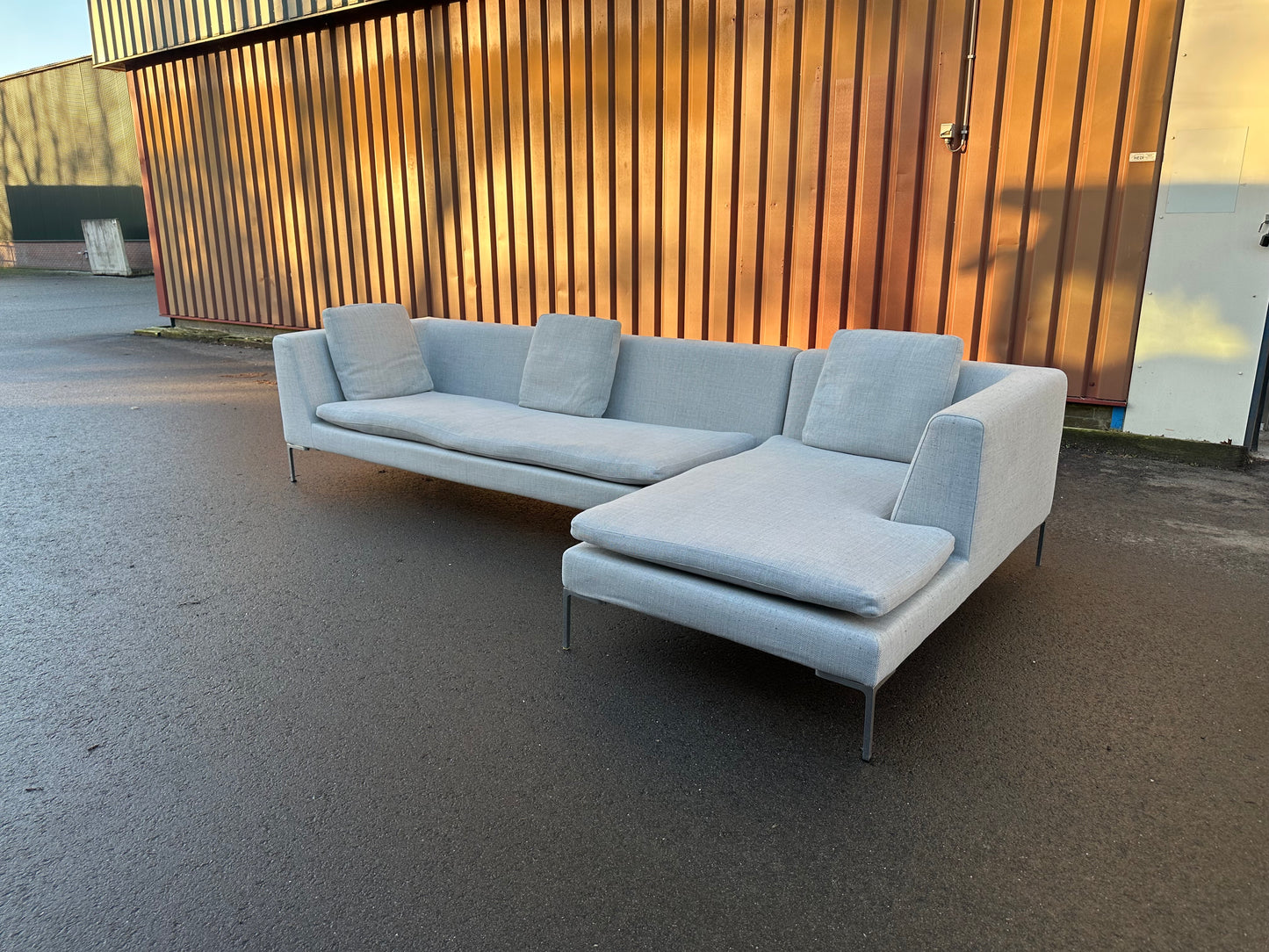 B&B Italia Charles hoekbank Grijs ~ Nieuwprijs €8.000