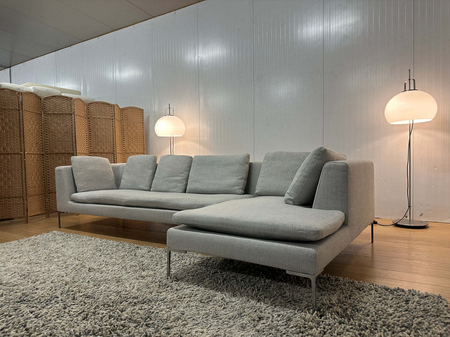 B&B Italia Charles hoekbank Grijs ~ Nieuwprijs €8.000