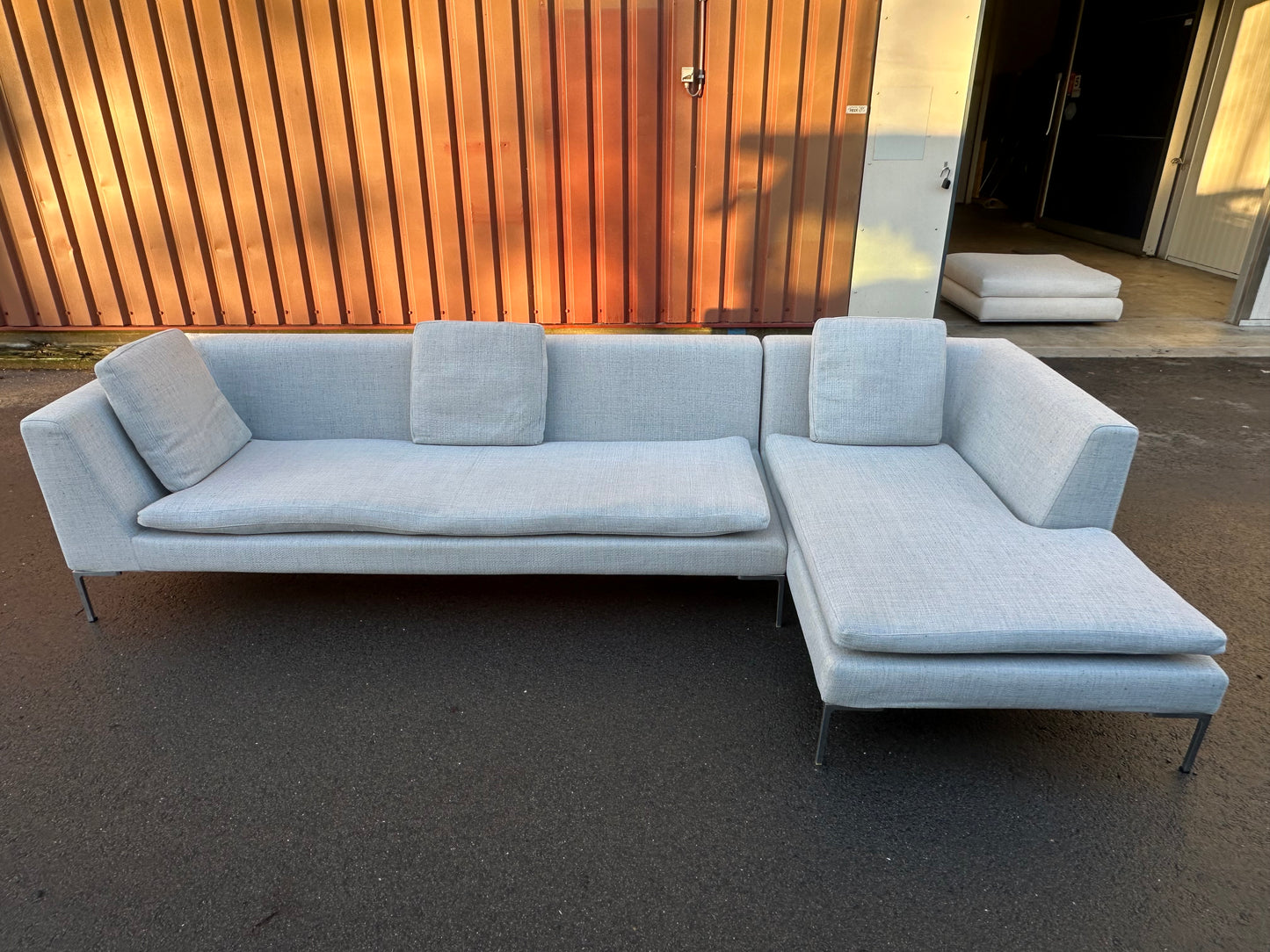 B&B Italia Charles hoekbank Grijs ~ Nieuwprijs €8.000