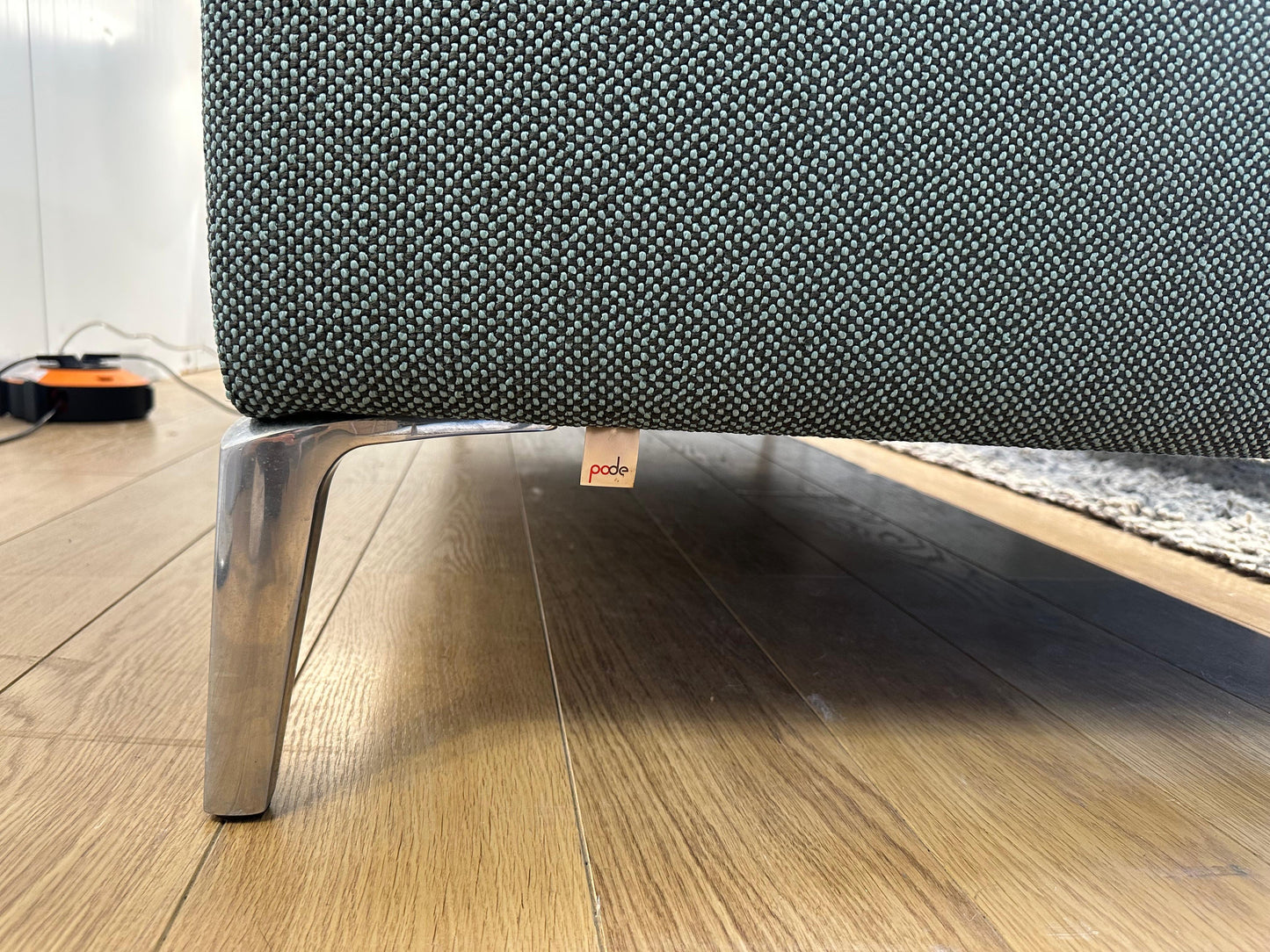 Nieuwstaat Pode Quote 3-zits Turquoise + Hocker