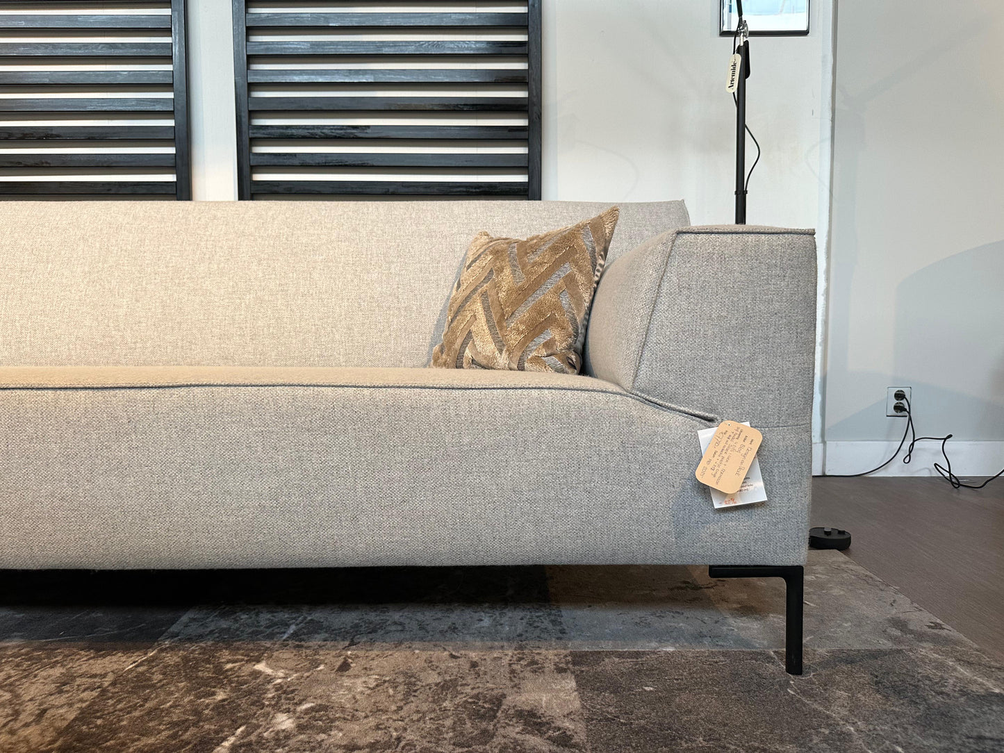 Showroommodel Bloq Hoekbank – Amandel Silver - NP: €7.750