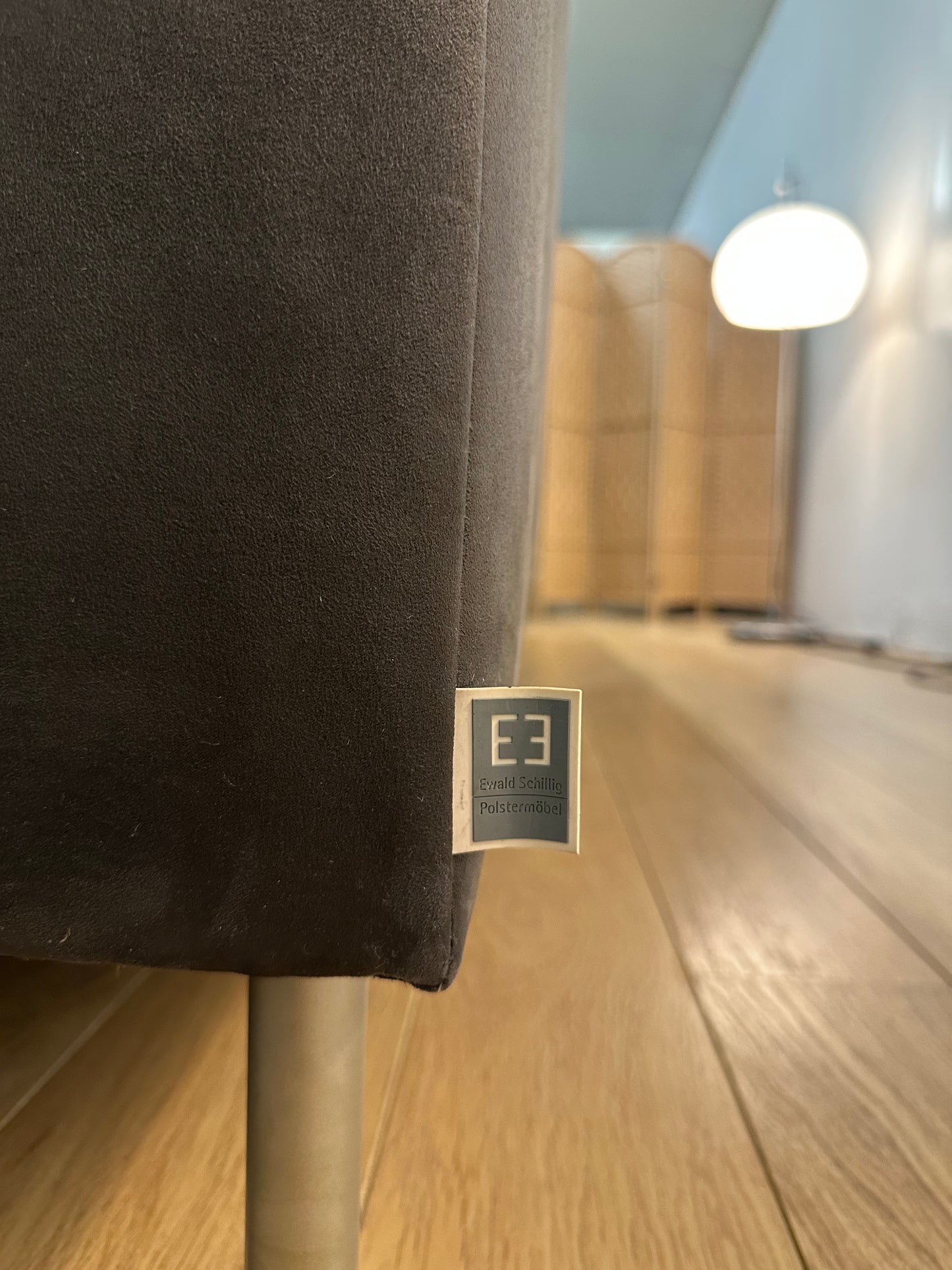 ZGAN Ewald Schillig Hoekbank Antraciet Alcantara Luxe Design