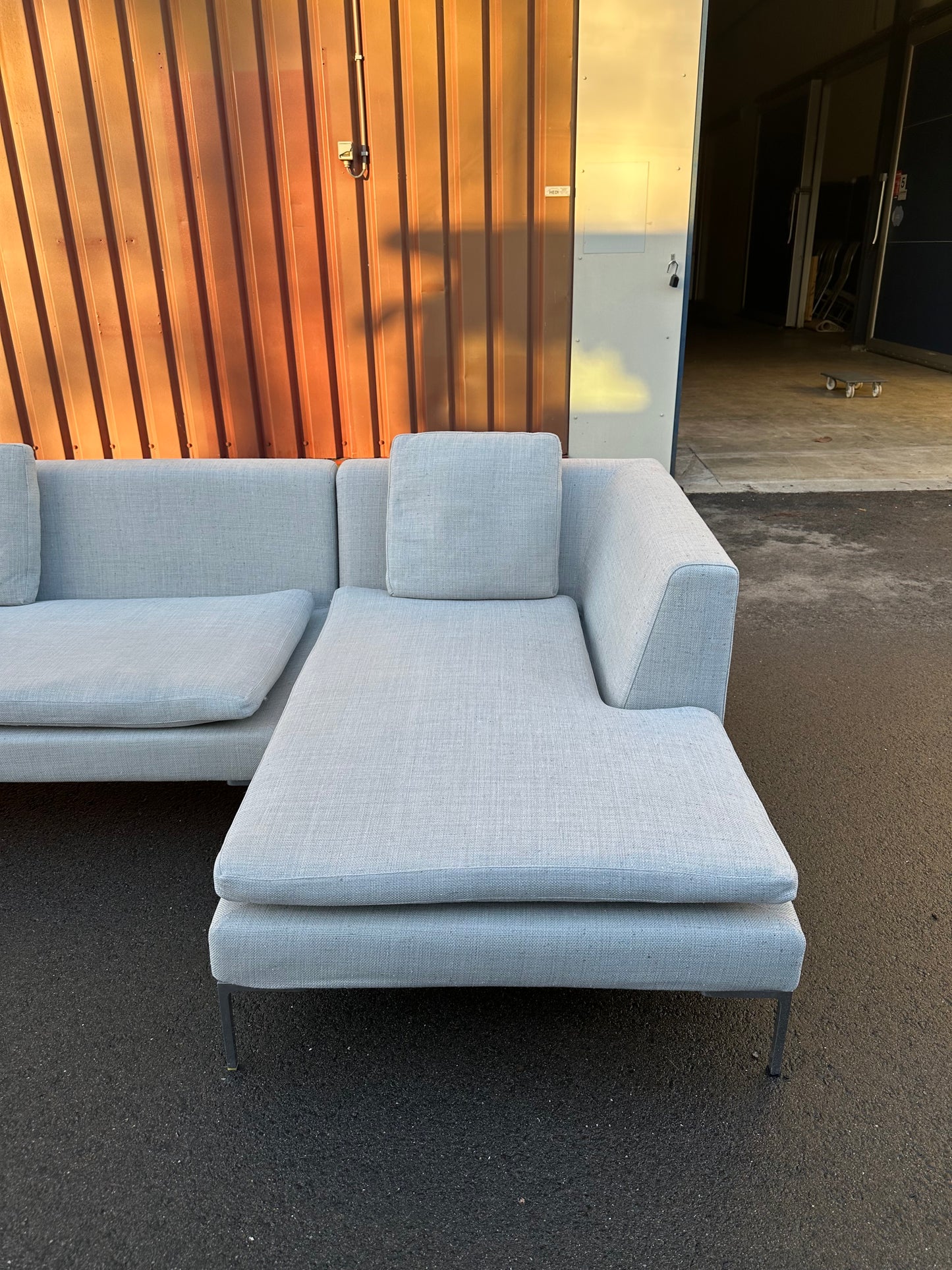 B&B Italia Charles hoekbank Grijs ~ Nieuwprijs €8.000