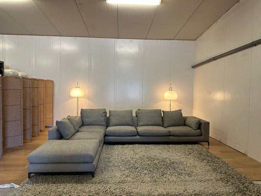 ZGAN Minotti Andersen Hoekbank Grijs Gemêleerd - NP: €30.000