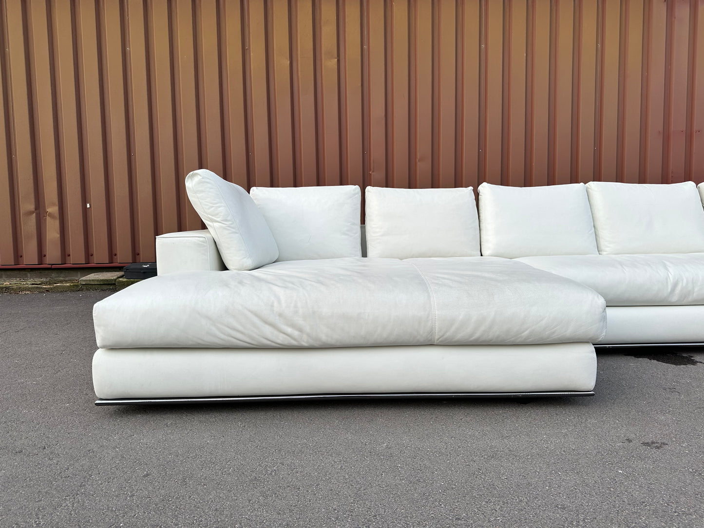 ZGAN Minotti Hamilton | Wit Leer | NP: €30.000