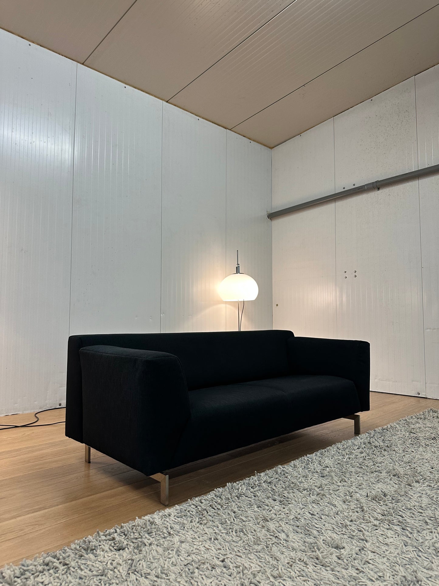 Rolf Benz Linea 3-zitsbank Zwart Stof - Tijdloos Design