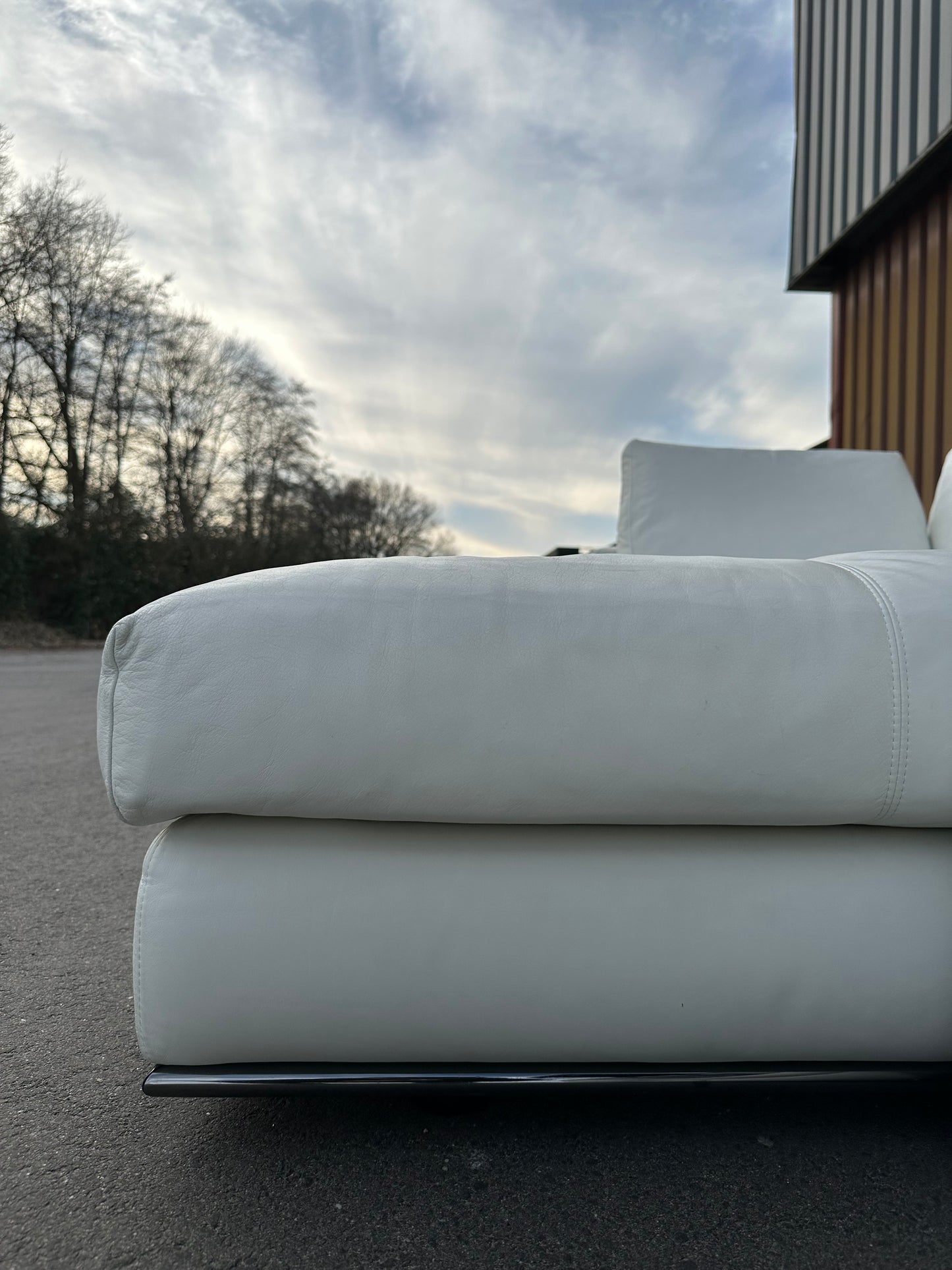 ZGAN Minotti Hamilton | Wit Leer | NP: €30.000