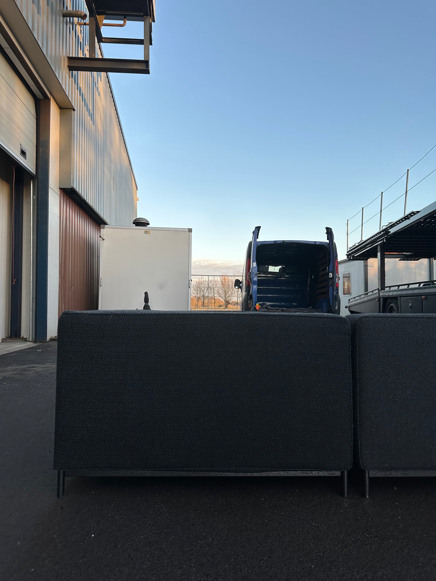 Minotti Zwarte Hoekbank ~ Nieuwprijs €15.000
