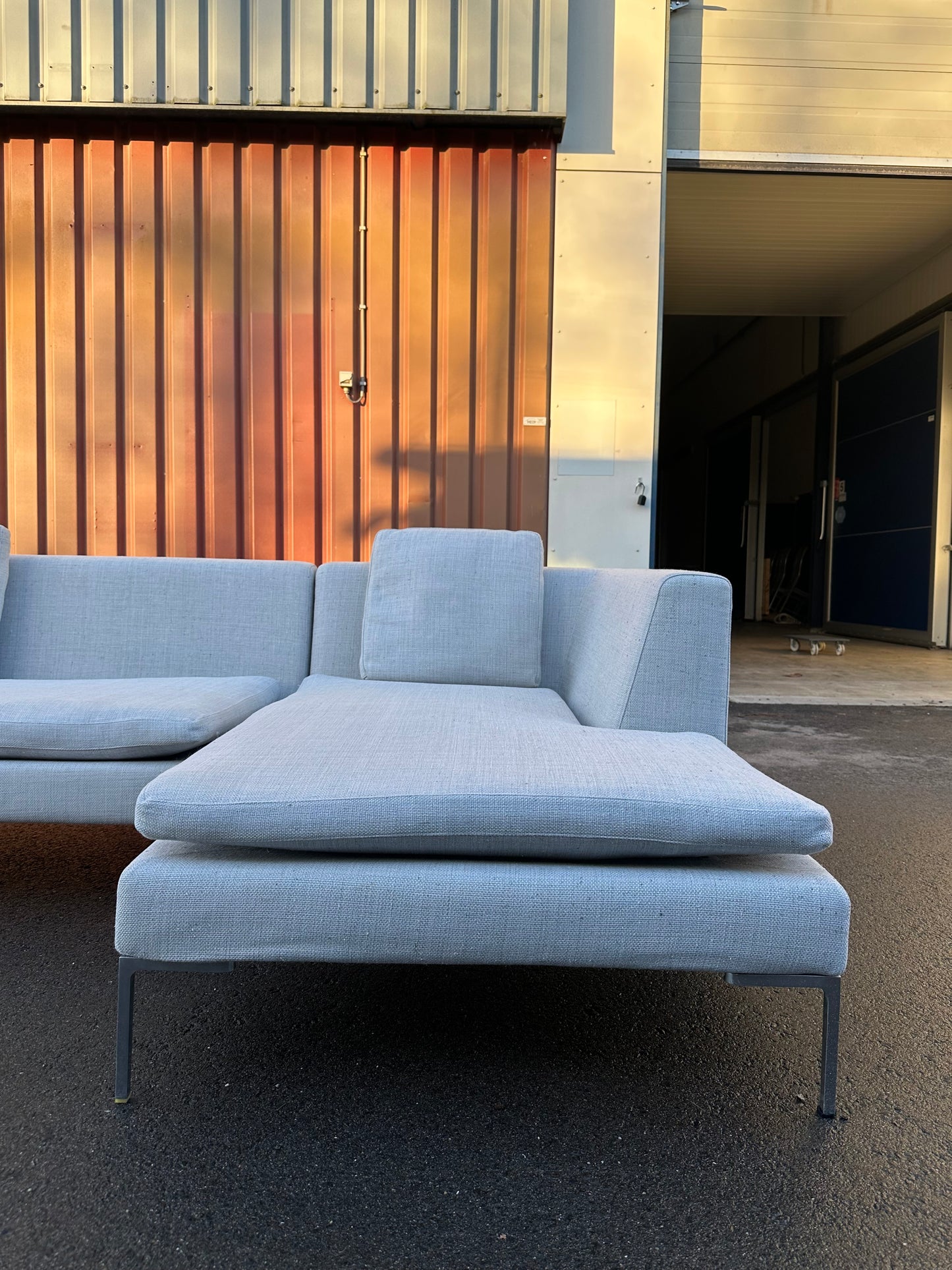 B&B Italia Charles hoekbank Grijs ~ Nieuwprijs €8.000