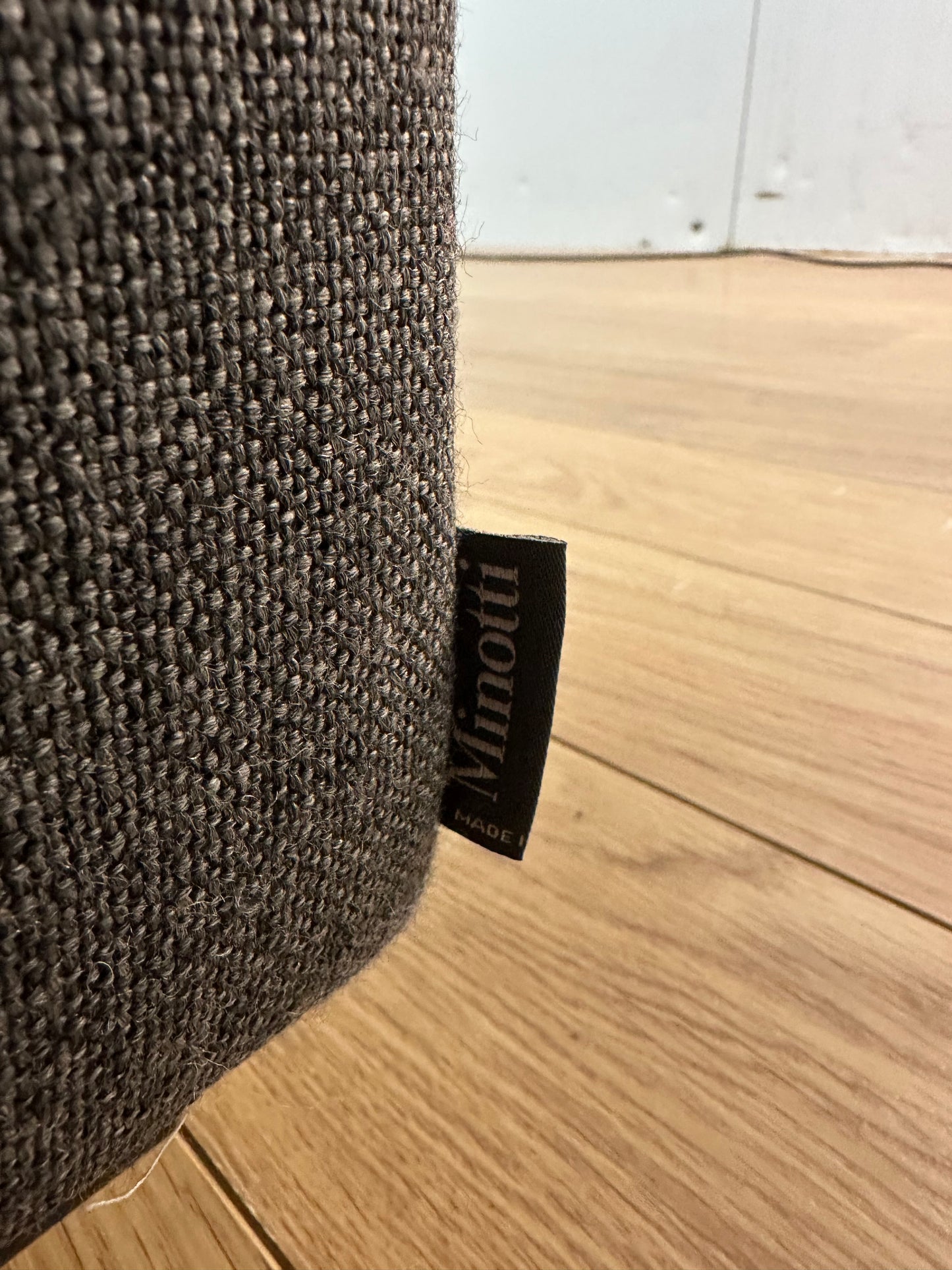 SHOWMODEL Minotti Andersen Hoekbank Donkergrijs NP: €27.500