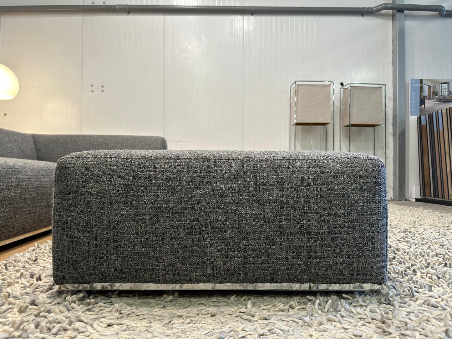 Sur & Plus Modulaire Designbank Grijs – 3-delig + Hocker