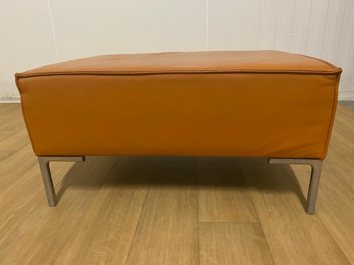 Leren (bruin) Design on stock bloq poef / hocker