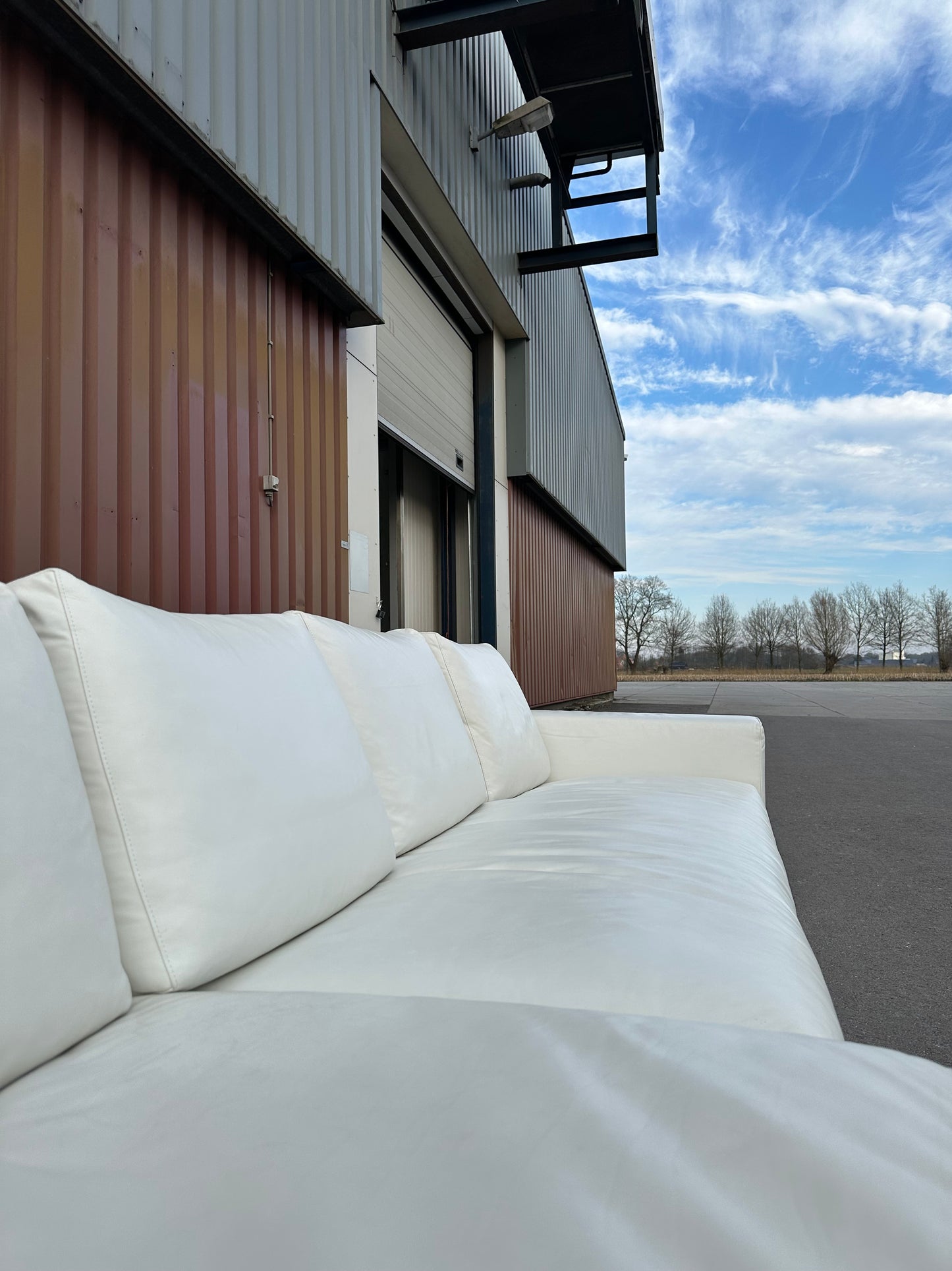 ZGAN Minotti Hamilton | Wit Leer | NP: €30.000
