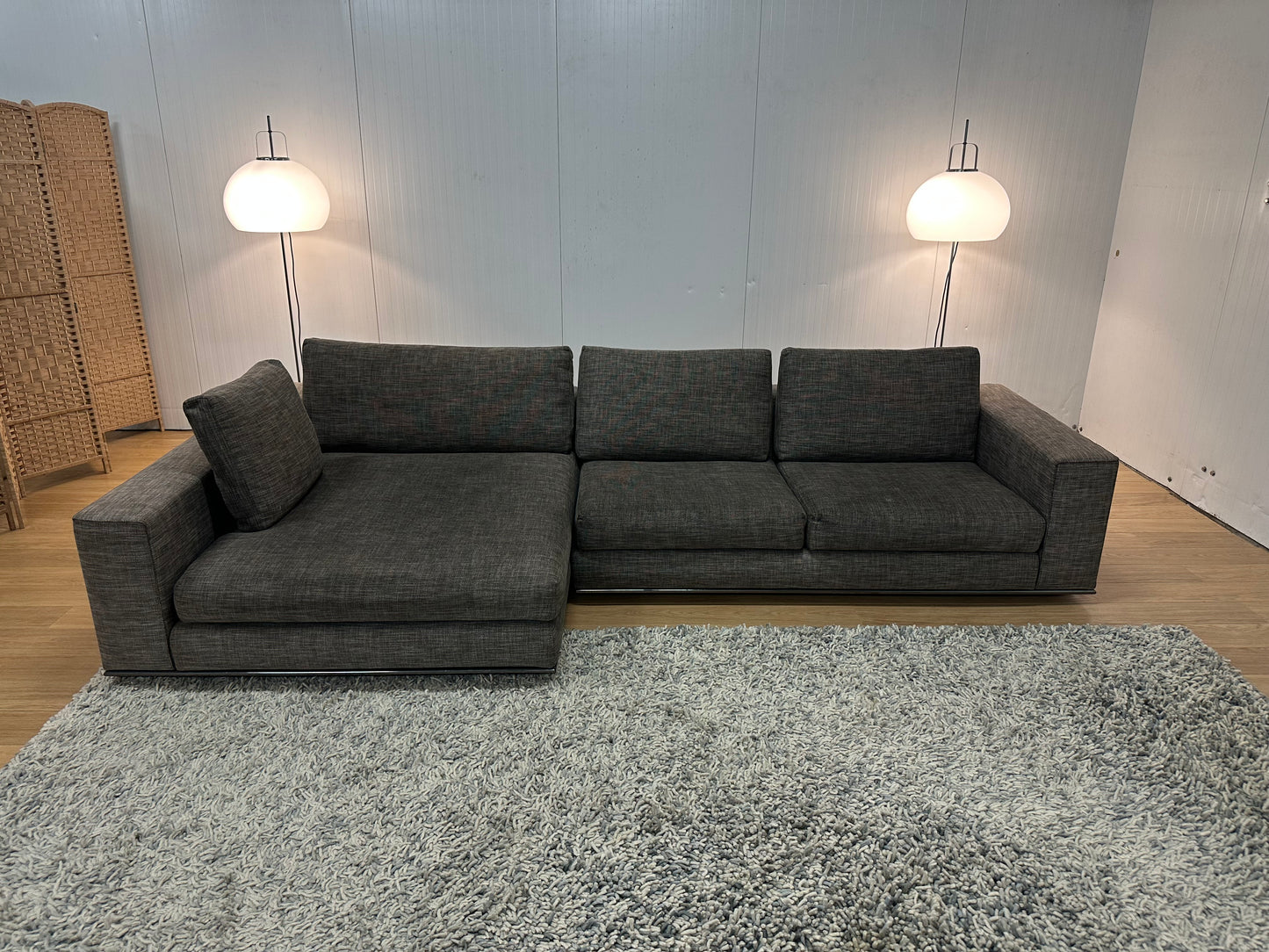 Minotti Hamilton Hoekbank Bruin-Grijs Gemêleerd NP: €24.000