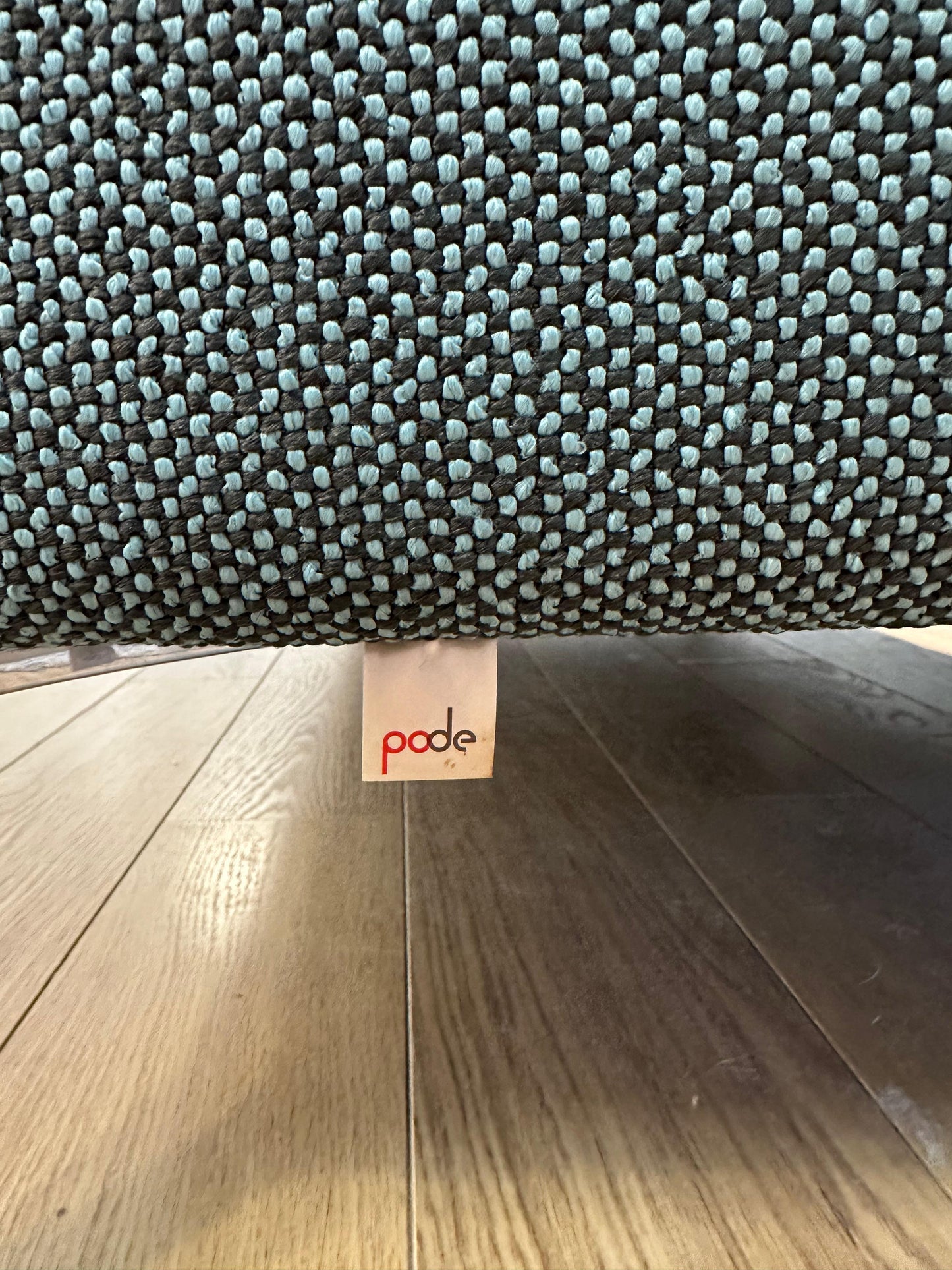 Nieuwstaat Pode Quote 3-zits Turquoise + Hocker