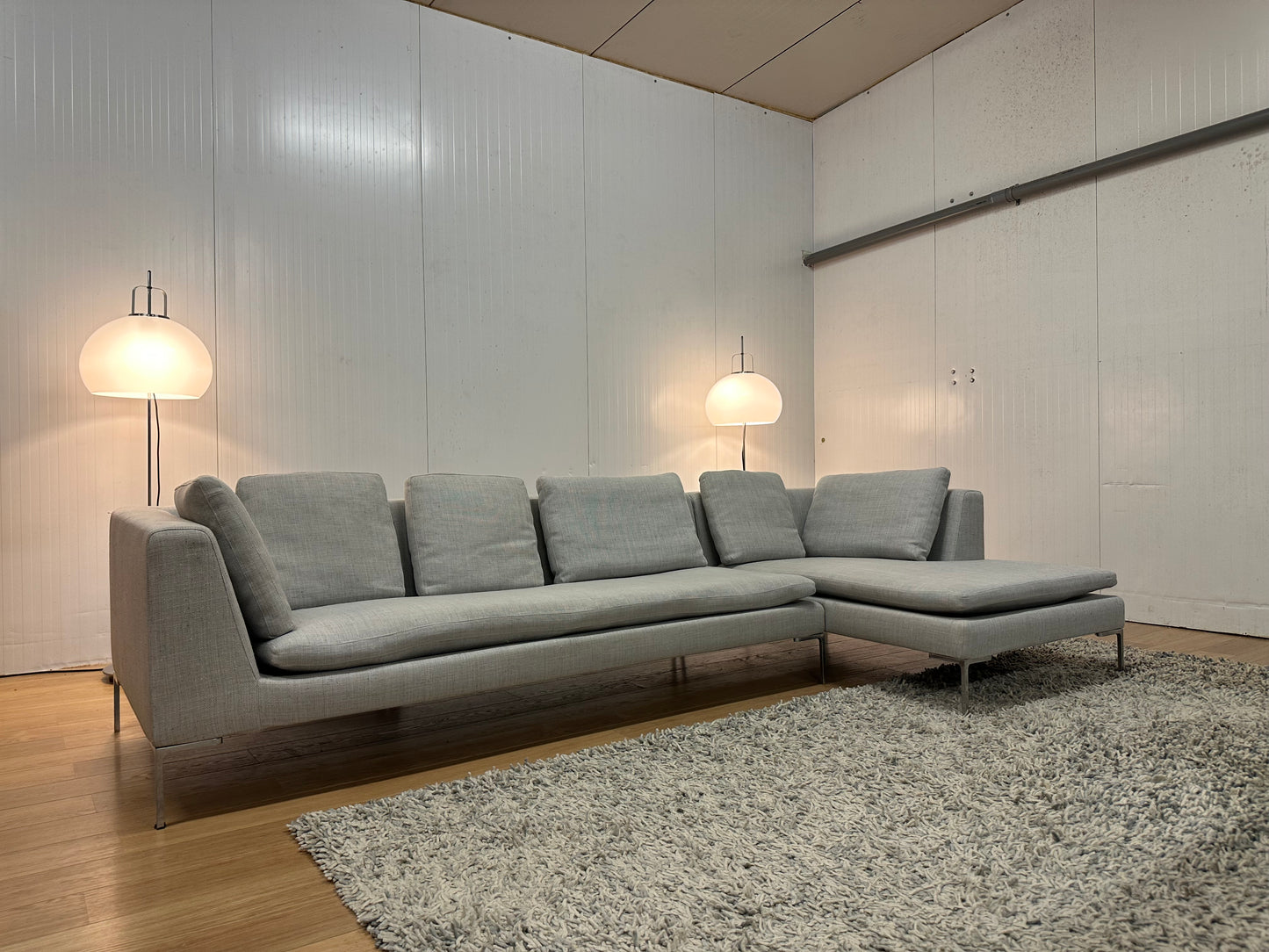 B&B Italia Charles hoekbank Grijs ~ Nieuwprijs €8.000