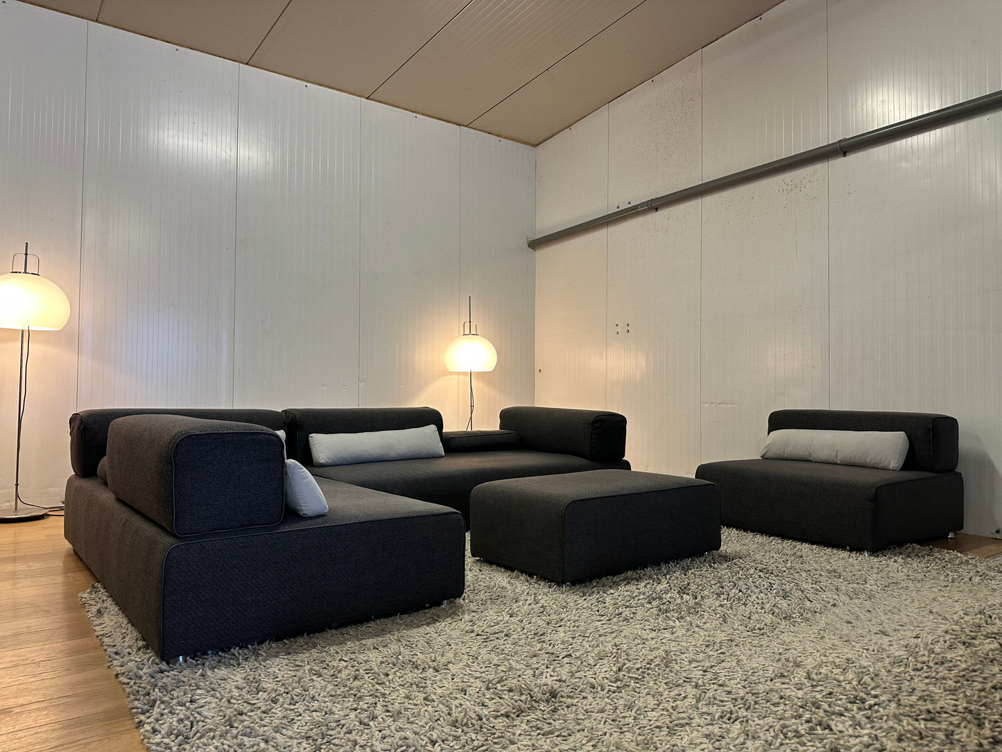 Leolux Ponton 4-delige Modulaire Design Bank met Hocker
