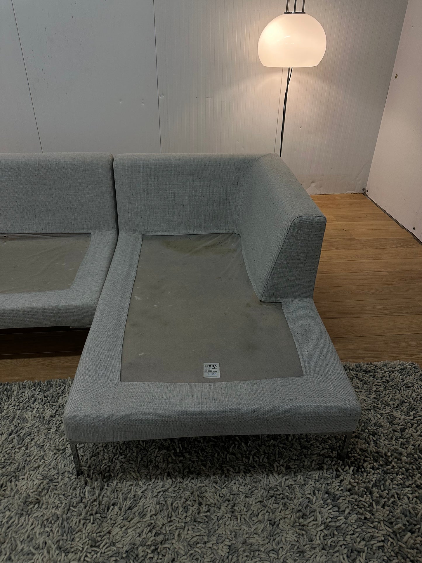 B&B Italia Charles hoekbank Grijs ~ Nieuwprijs €8.000