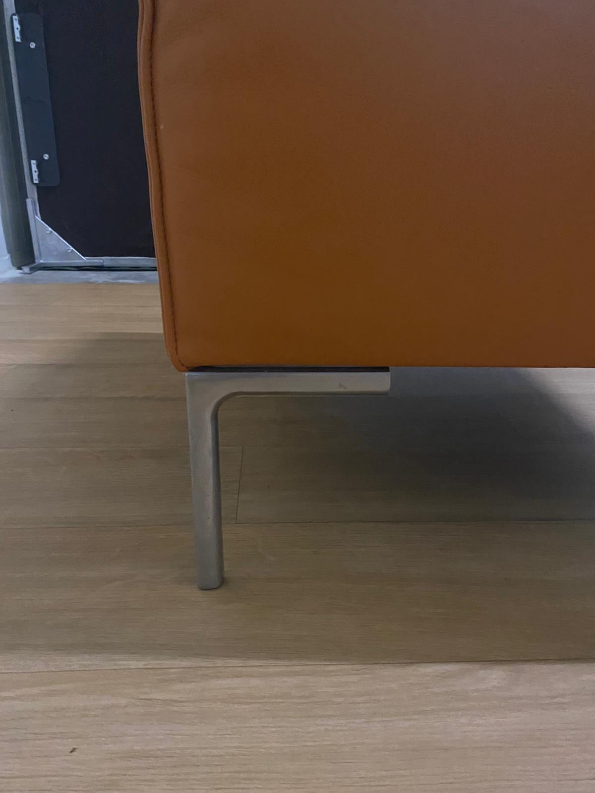 Leren (bruin) Design on stock bloq poef / hocker
