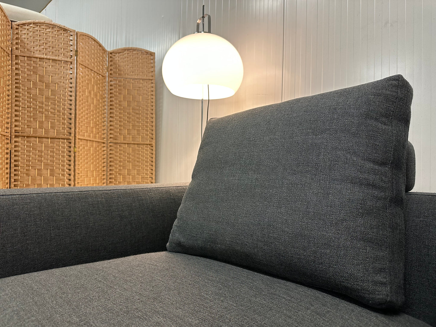 SHOWMODEL Minotti Andersen Hoekbank Donkergrijs NP: €27.500