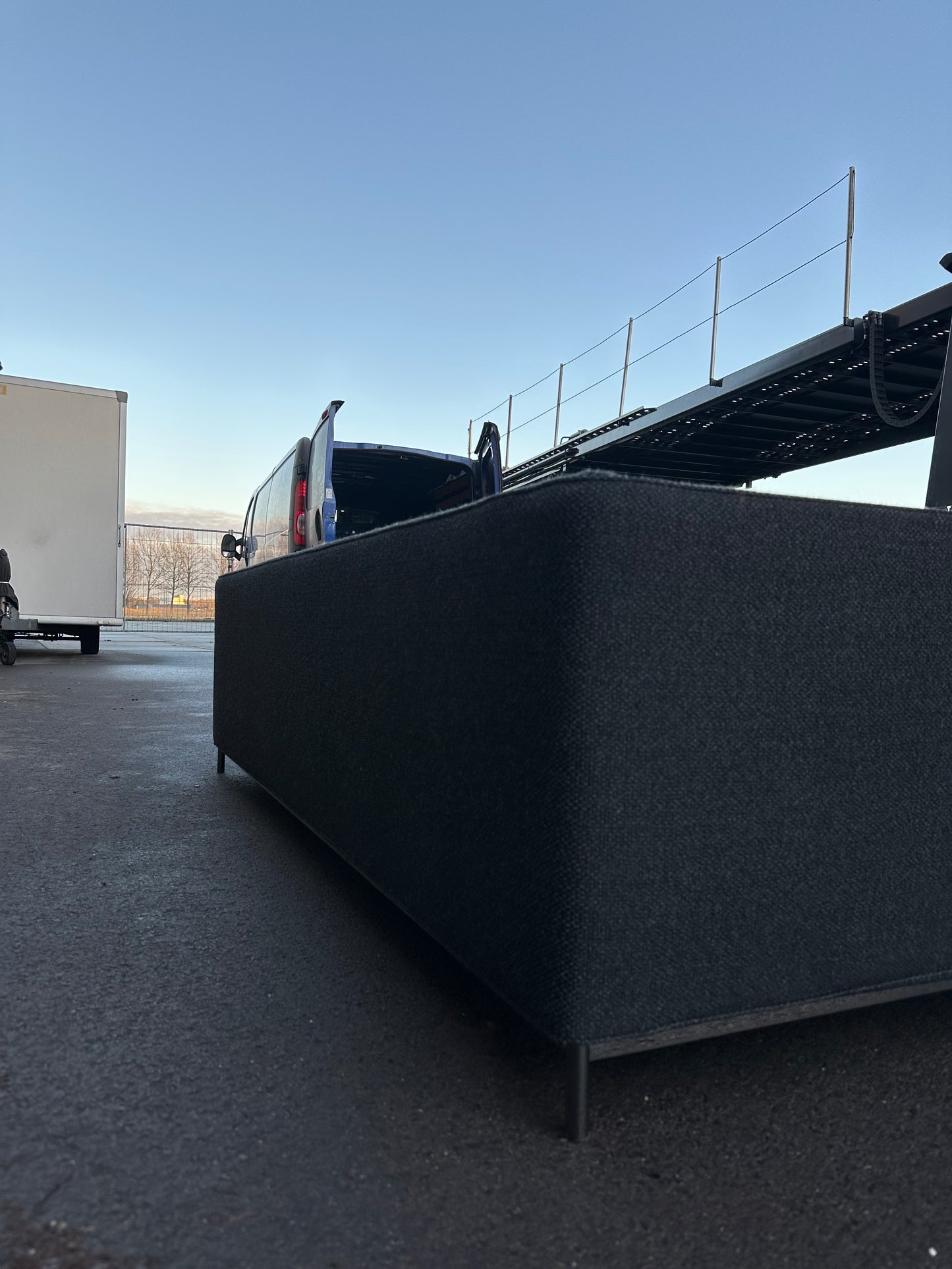 Minotti Zwarte Hoekbank ~ Nieuwprijs €15.000