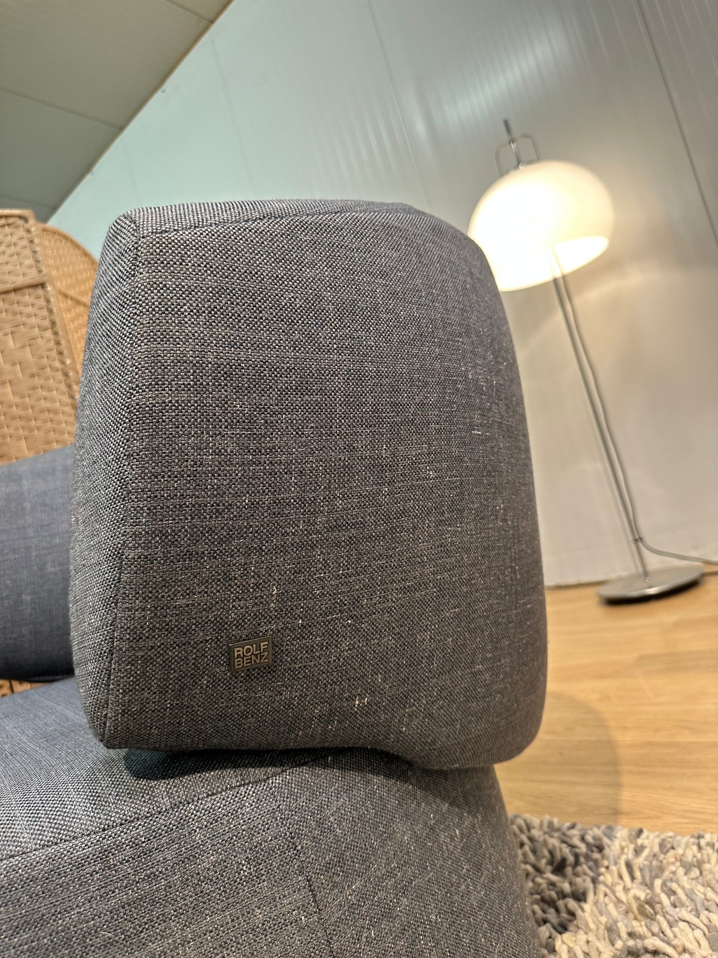 Rolf Benz 684 Draaifauteuil Jeansblauw – Nieuwstaat