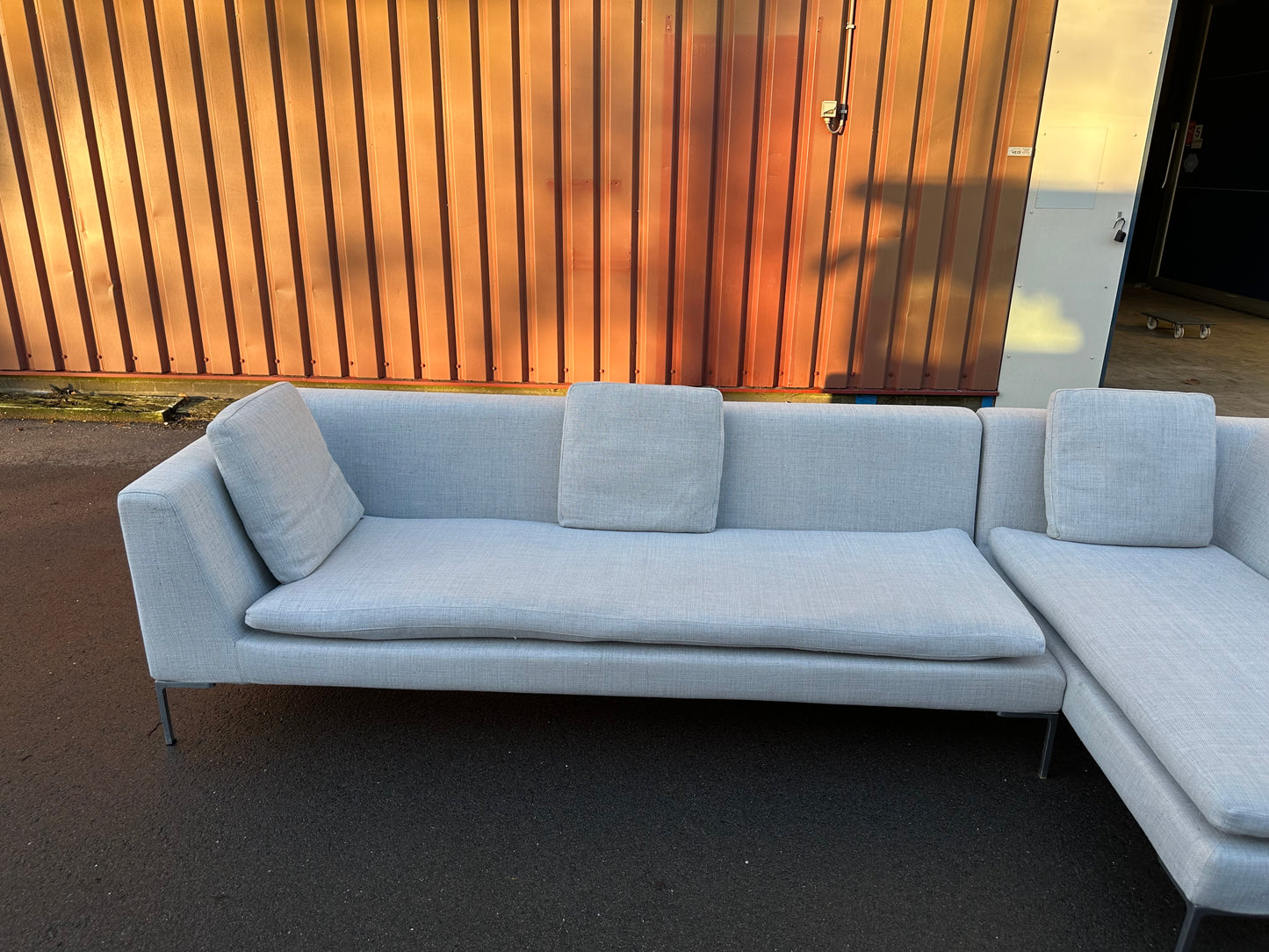 B&B Italia Charles hoekbank Grijs ~ Nieuwprijs €8.000