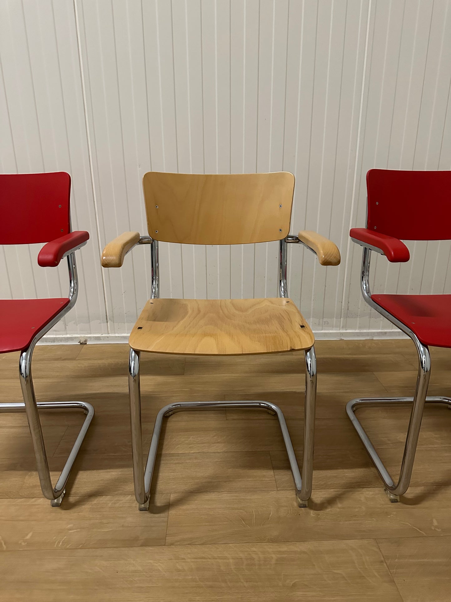 ZGAN 4x Thonet s 43 f stoelen