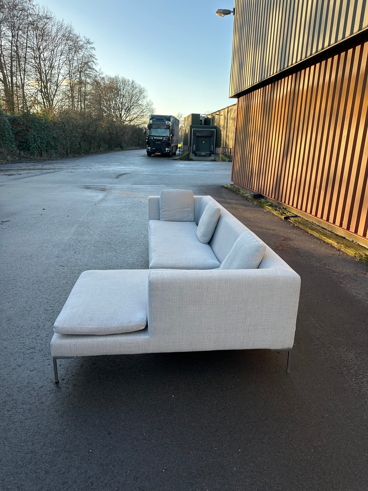 B&B Italia Charles hoekbank Grijs ~ Nieuwprijs €8.000