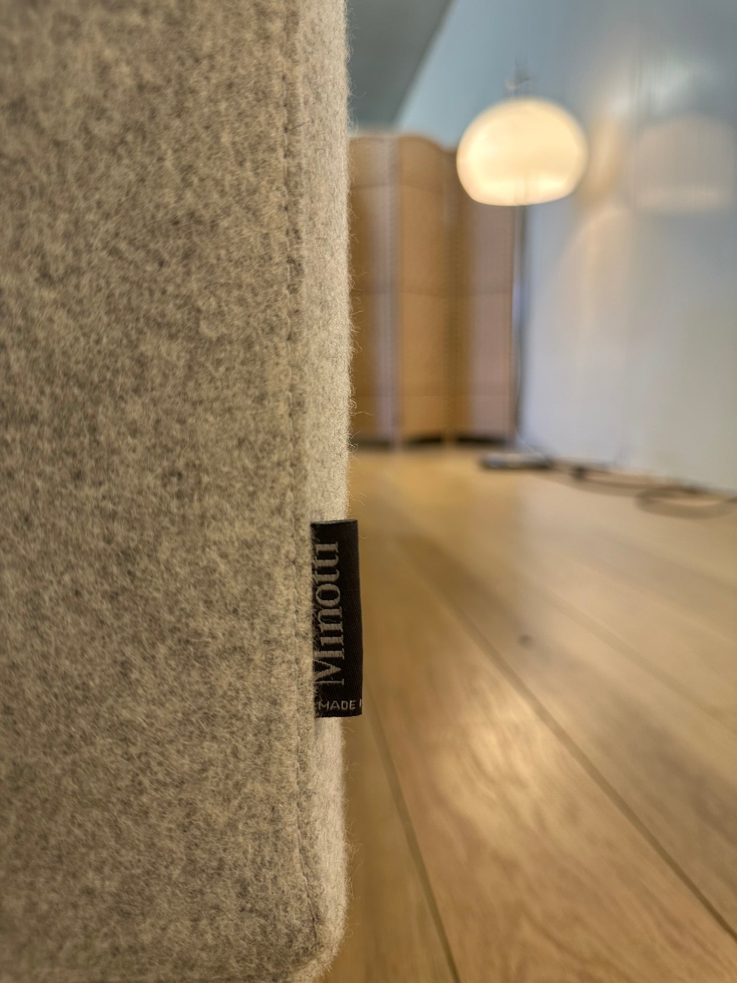 ZGAN Minotti 2/3-Zits Bank Grijs Wol | Professioneel Gereinigd
