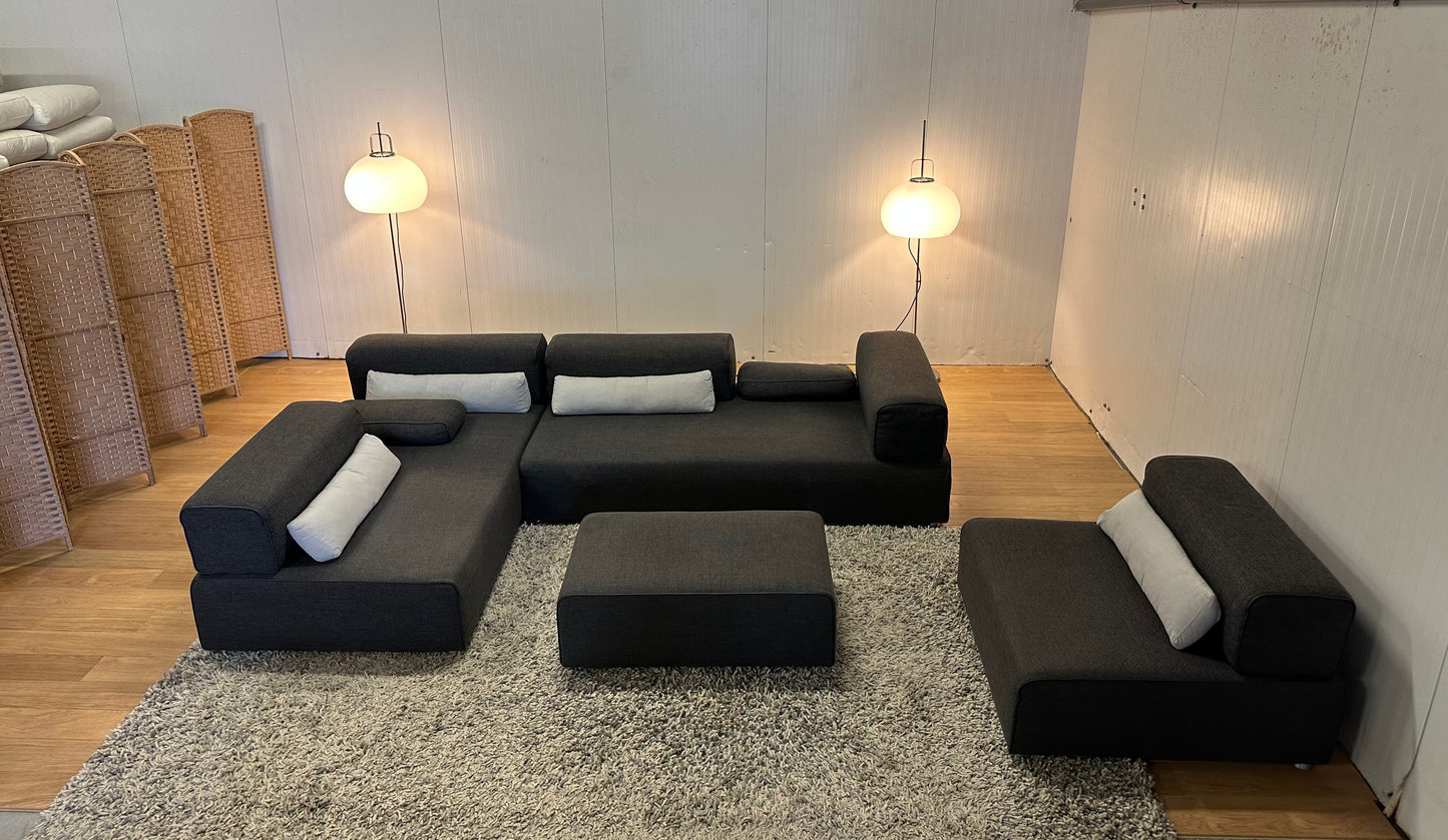 Leolux Ponton 4-delige Modulaire Design Bank met Hocker