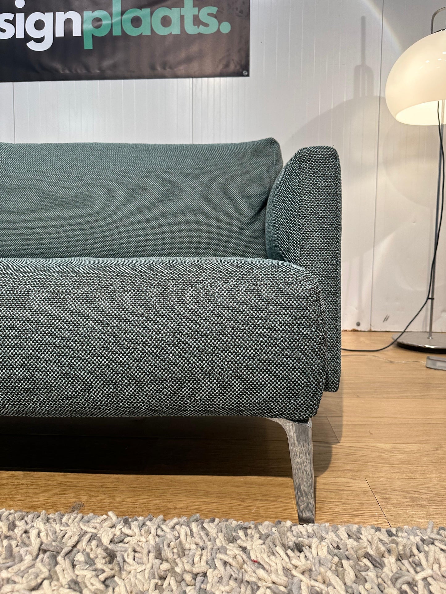 Nieuwstaat Pode Quote 3-zits Turquoise + Hocker