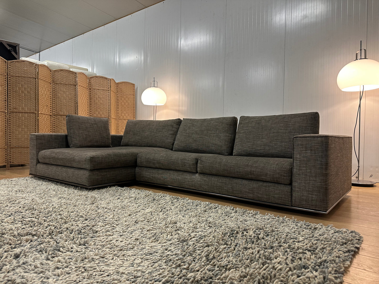 Minotti Hamilton Hoekbank Bruin-Grijs Gemêleerd NP: €24.000