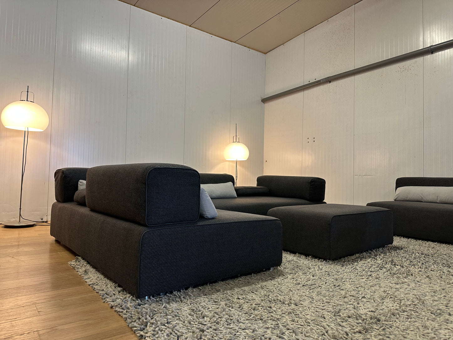 Leolux Ponton 4-delige Modulaire Design Bank met Hocker