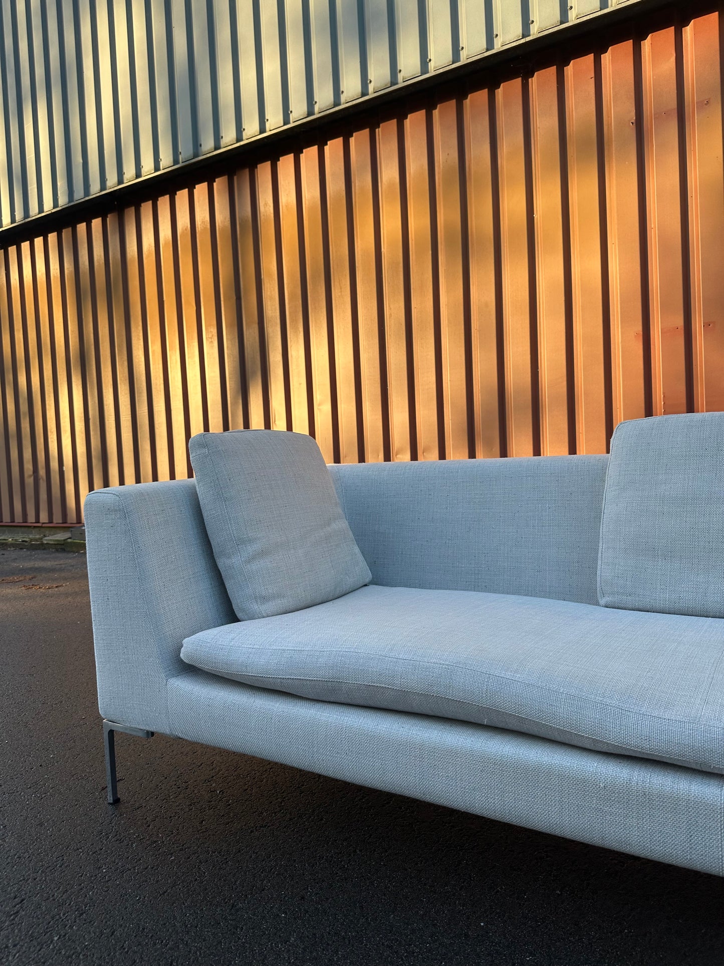 B&B Italia Charles hoekbank Grijs ~ Nieuwprijs €8.000