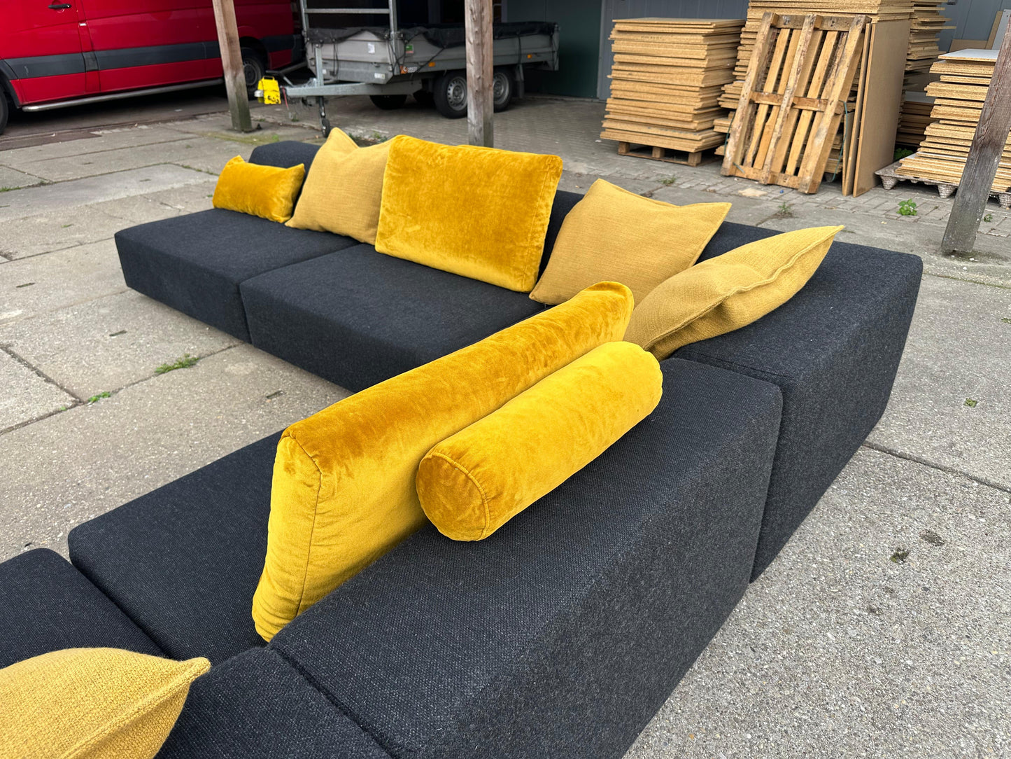 Sur & Plus Hoekbank + Rolf Benz Kussens – TOPDEAL