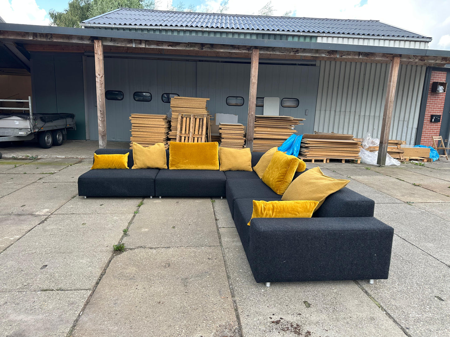 Sur & Plus Hoekbank + Rolf Benz Kussens – TOPDEAL