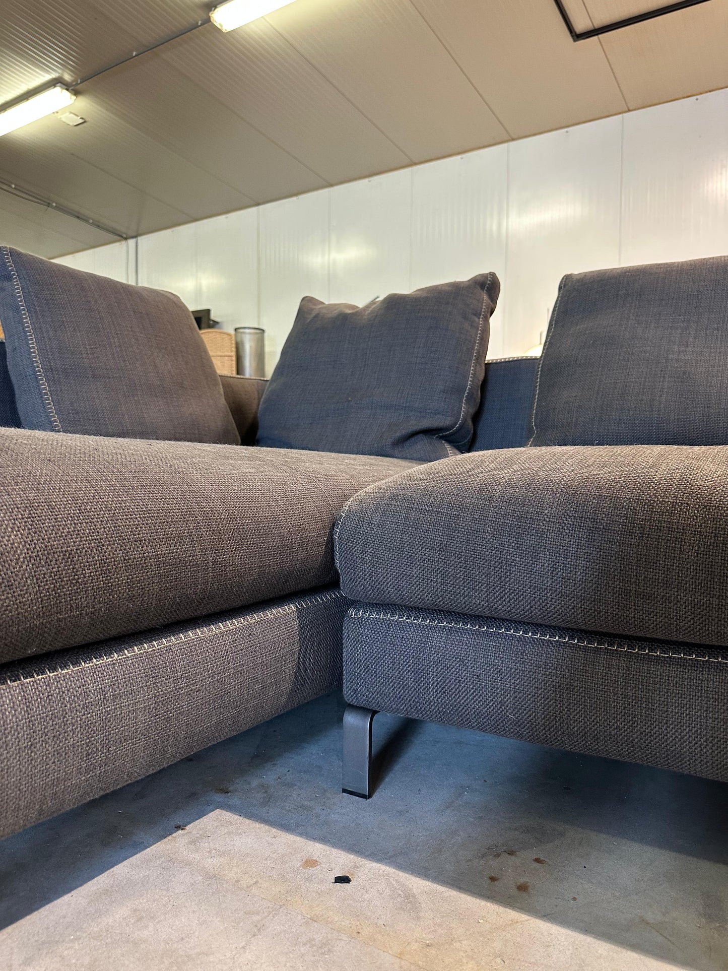 ZGAN B&B Italia Ray Hoekbank Antraciet - NP: €14.999