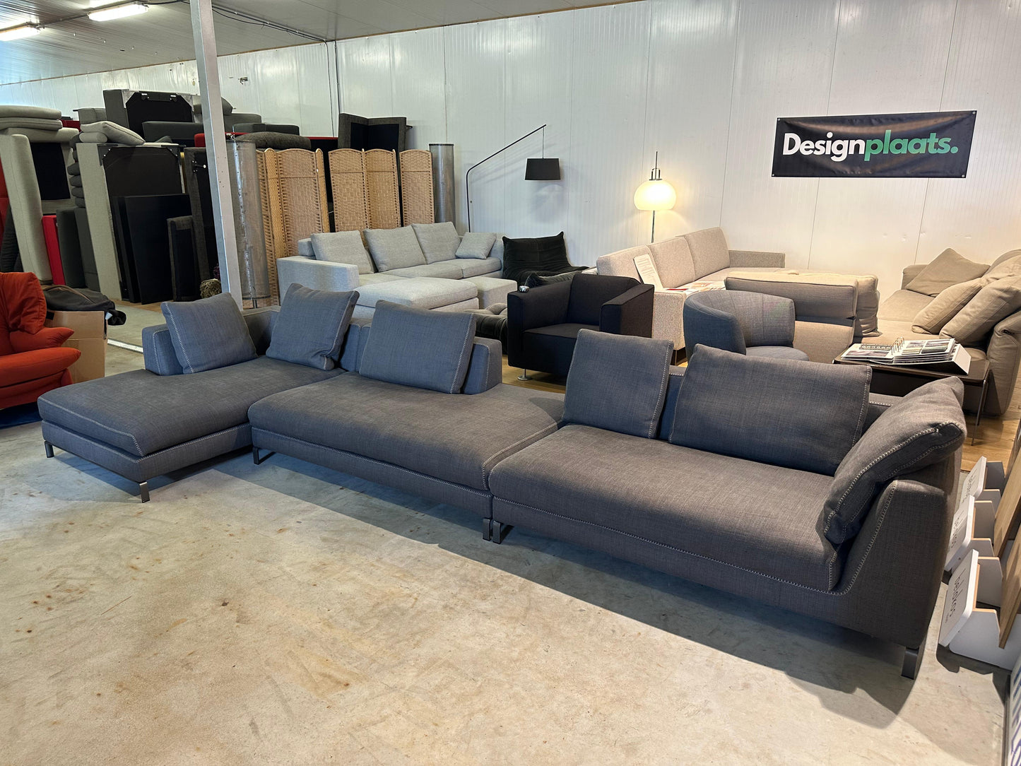 ZGAN B&B Italia Ray Modulaire Hoekbank – Antraciet