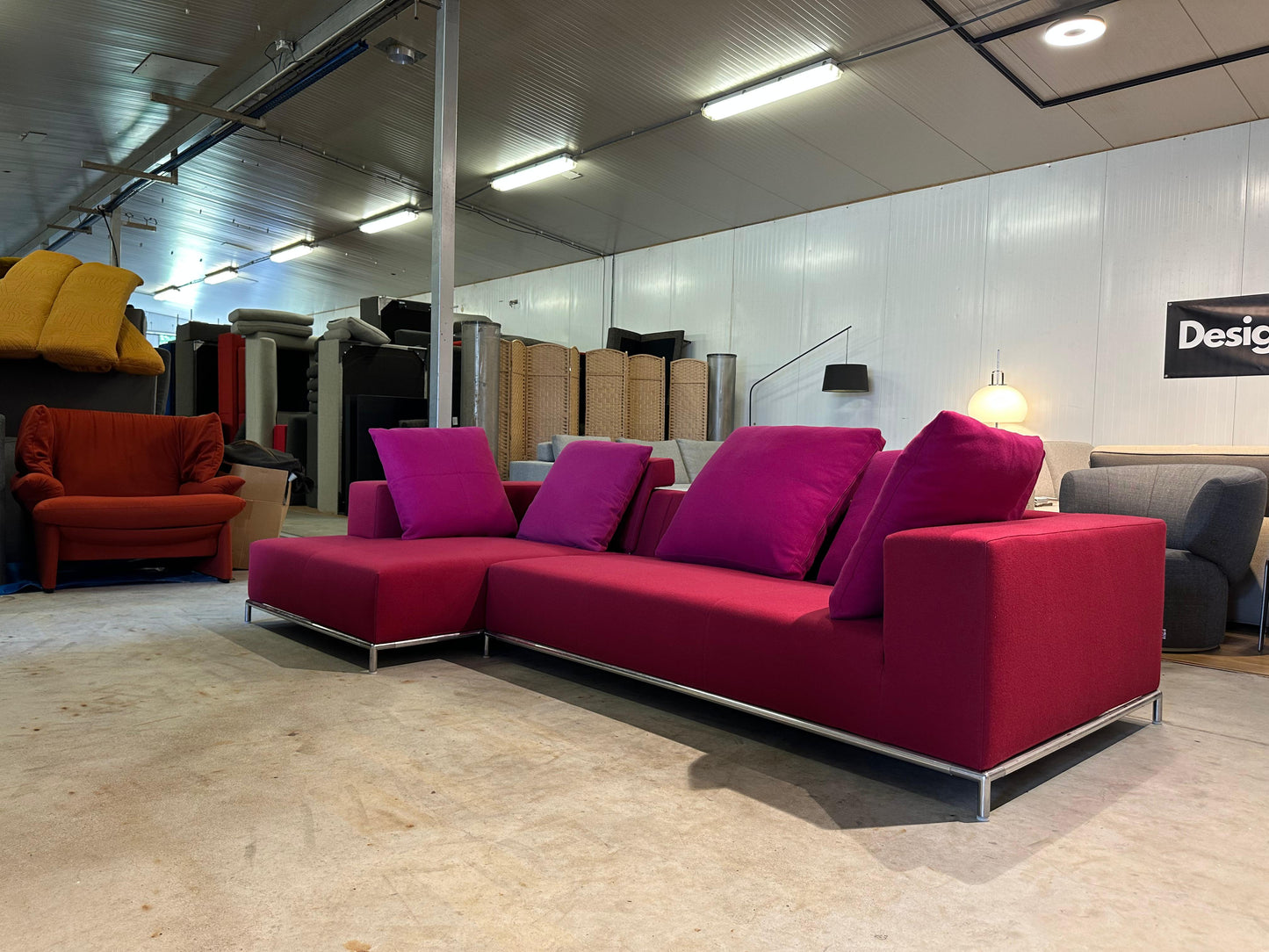 B&B Italia Fucsia Hoekbank Rood/Roze – NP: €12.999