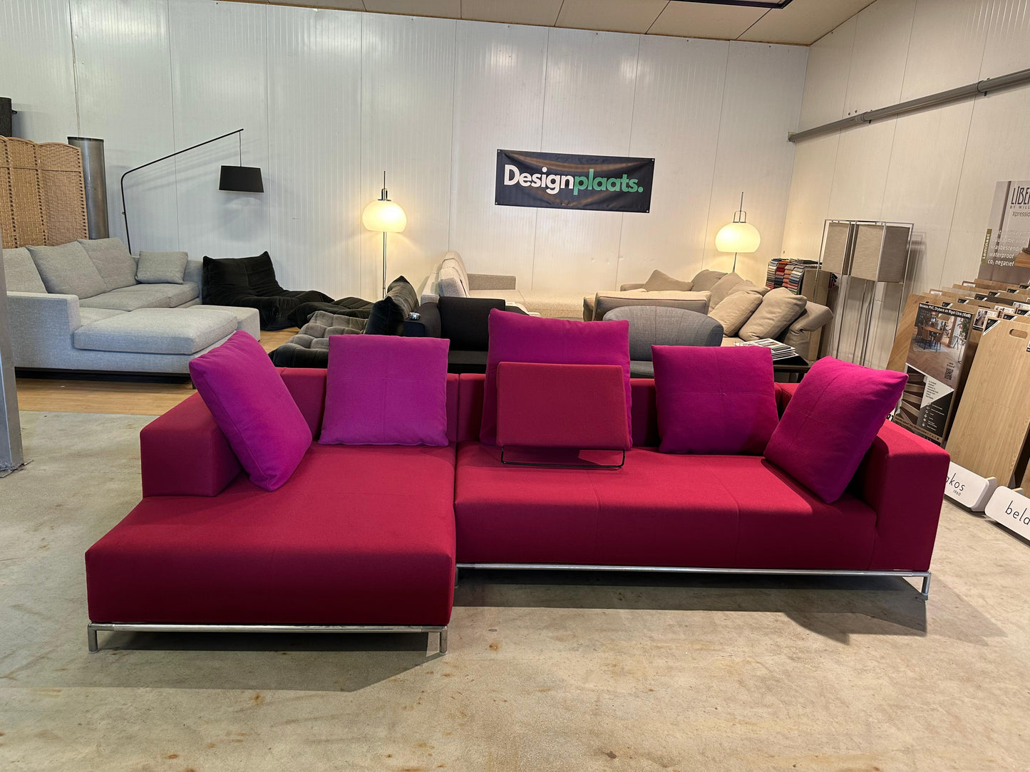B&B Italia Fucsia Hoekbank Rood/Roze – NP: €12.999