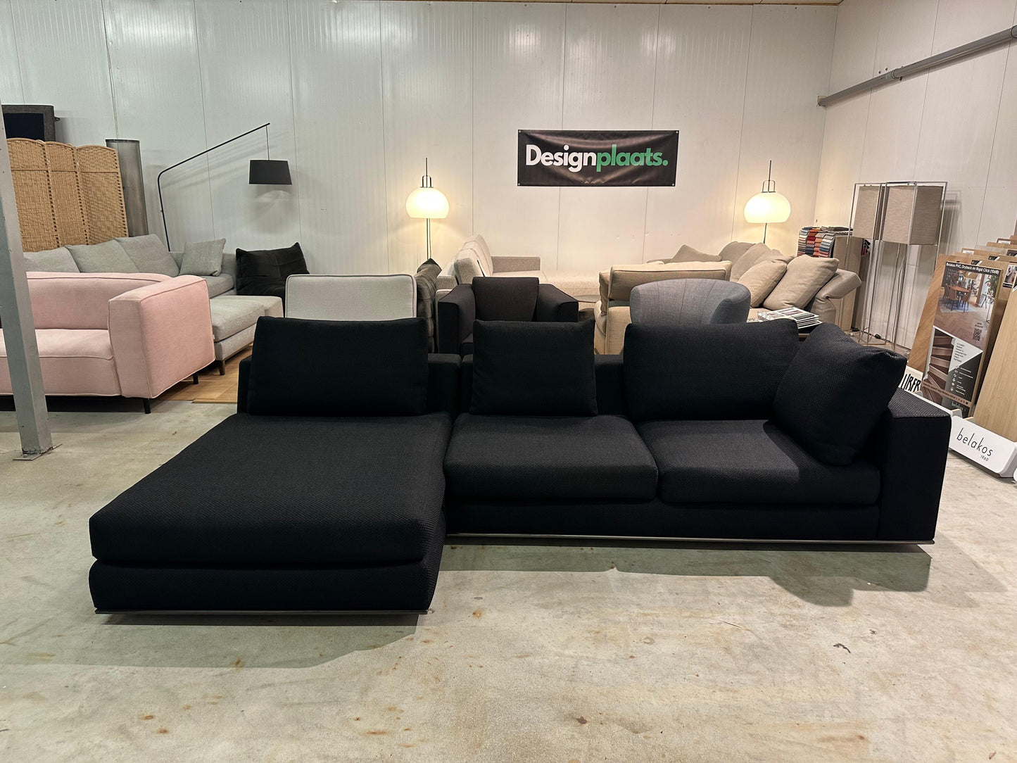 Minotti Hamilton Hoekbank Zwart – NP: €20.000