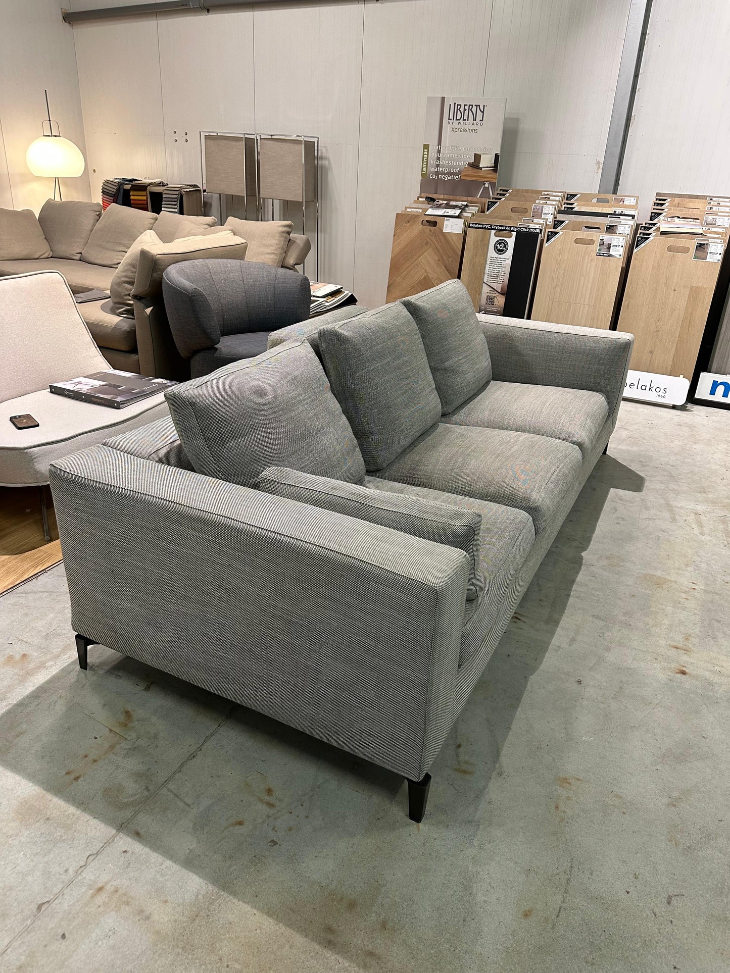 Minotti Andersen 3/4-Zits Grijs + Hoofdsteun – NP: €12.000