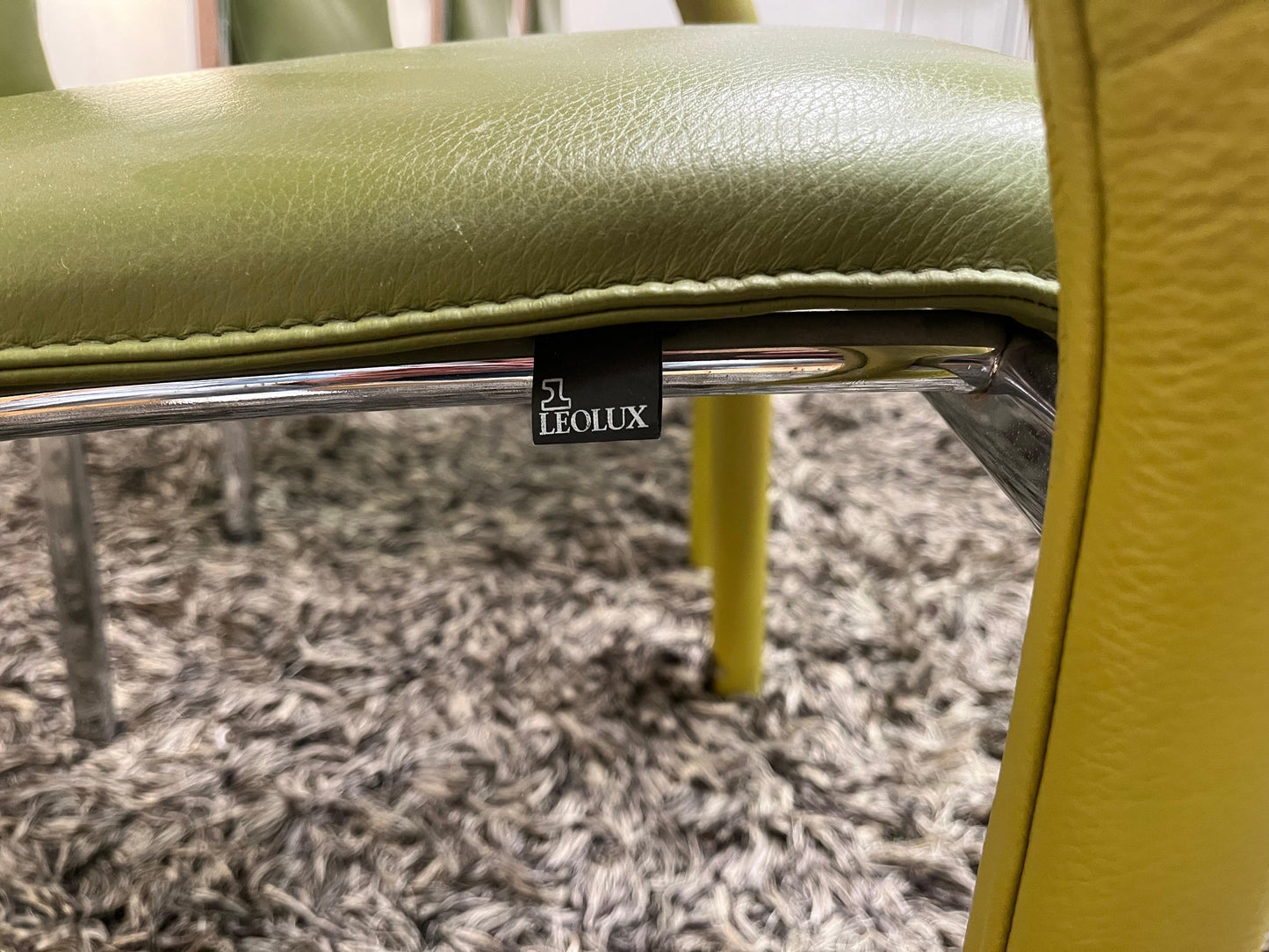 ZGAN Leolux Cimaronne Eetkamerstoelen Groen (4 stuks)