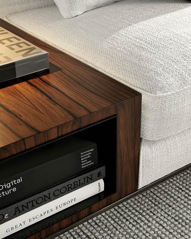 Nieuwstaat Minotti Roger 2 zits met kast – NP €9.000