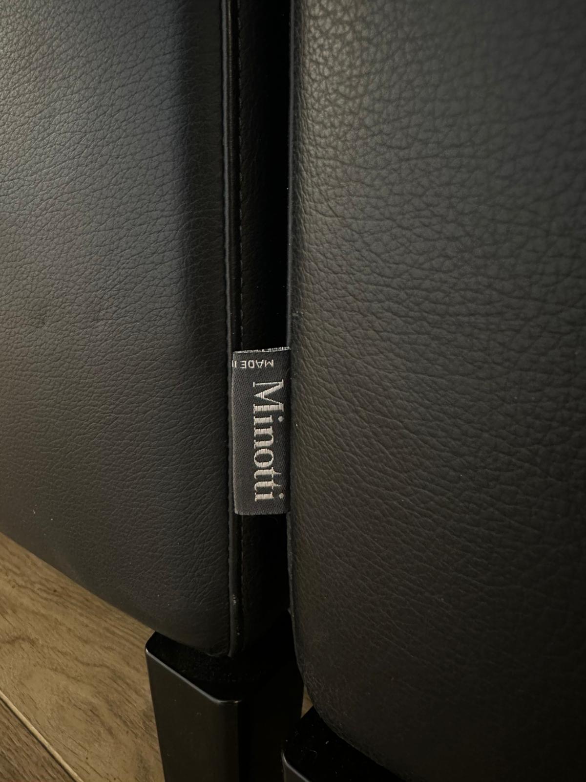 ZGAN Minotti Andersen Hoekbank Zwart Leer NP €27.5k