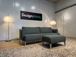 Nieuwstaat Pode Quote 3-zits Turquoise + Hocker