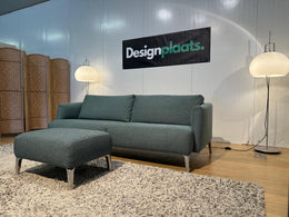 Nieuwstaat Pode Quote 3-zits Turquoise + Hocker