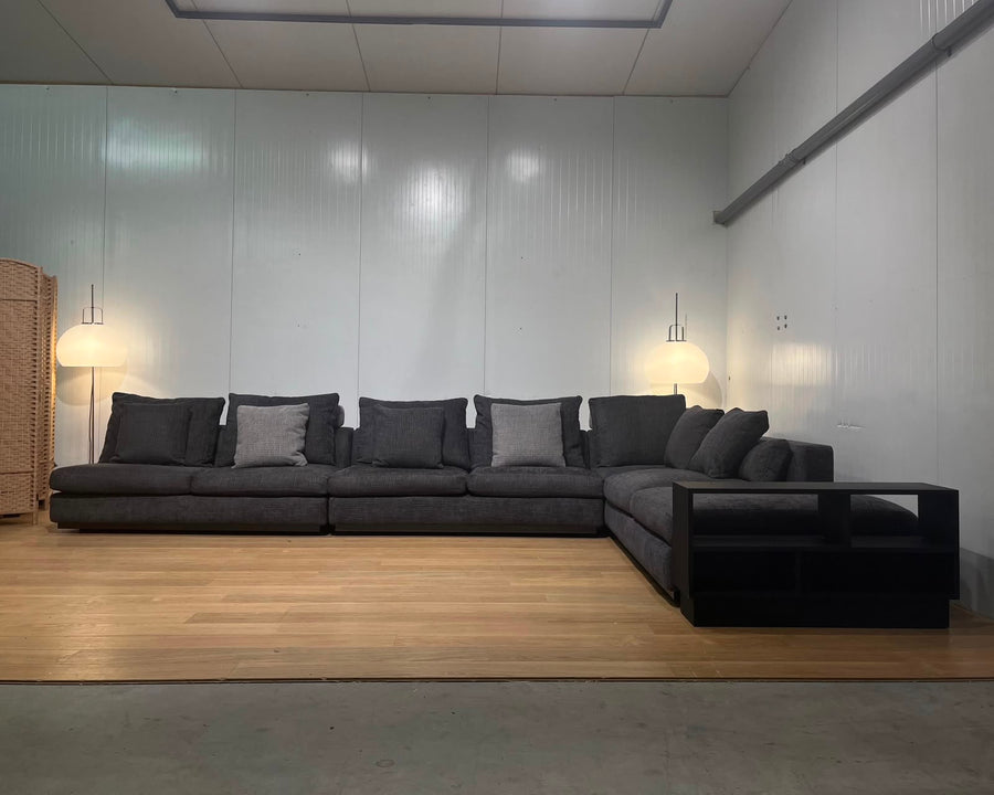 ZGAN Minotti Andersen Luxe Hoekbank Donkerblauw + GARANTIE